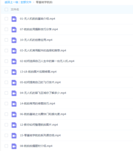 零基础学习无人机航设拍教程-构词网