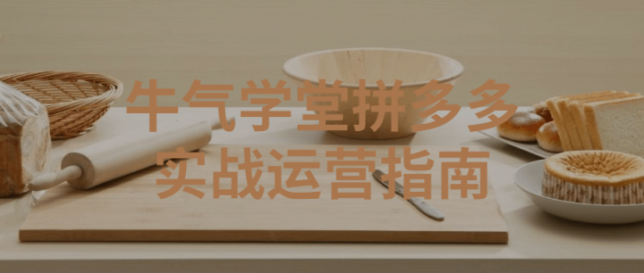 牛气学堂拼多多实战运营指南-1