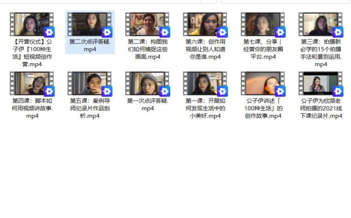 100种生活短视频创作营15个拍摄手法-1