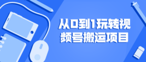 从0到1玩转视频号搬运项目-构词网