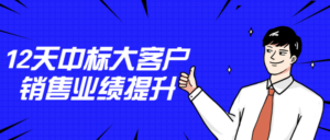12天中标大客户销售业绩提升-构词网