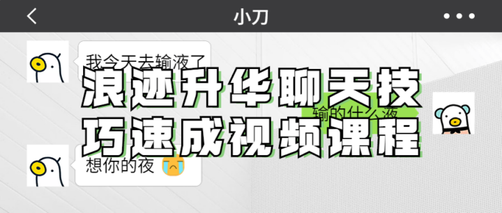 浪迹升华聊天技巧速成视频课程-构词网