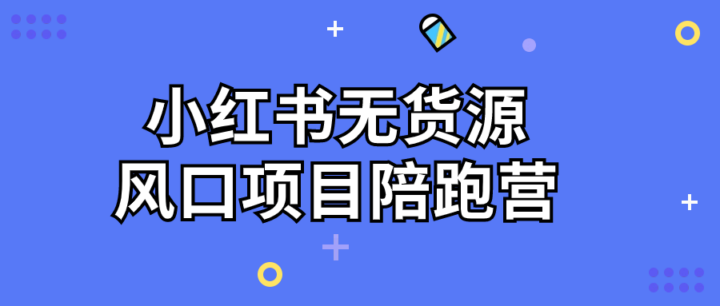 小红书无货源风口项目陪跑营-构词网