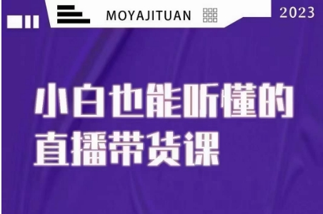 大威本威·能听懂的直播带货课小白20节-构词网