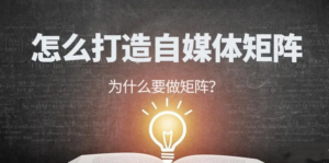 自媒体矩阵的打造方法,带你轻松实现互联网赚钱-构词网