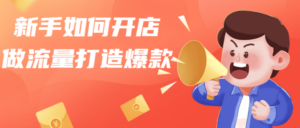 新手如何开店做流量打造爆款运营课程-构词网