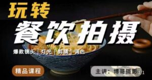 博哥餐饮拍摄-干货讲解行业很实用-构词网