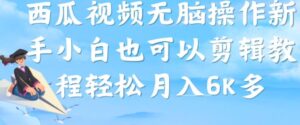 西瓜视频搞笑号无脑操作新手小白也可以-构词网